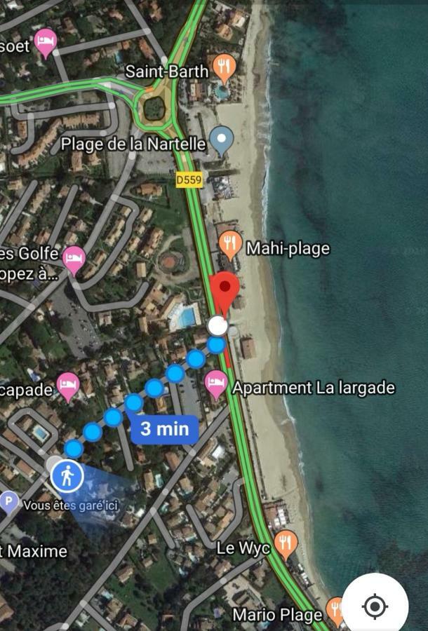 Appartement Sainte-Maxime, Plage De La Nartelle 외부 사진